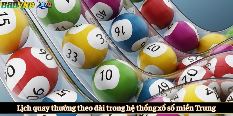 Lịch quay thưởng theo đài trong hệ thống xổ số miền Trung